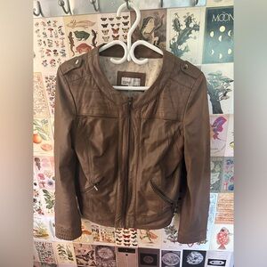 Sheep leather Esprit jacket. Brown. Size 8 , slightly worn